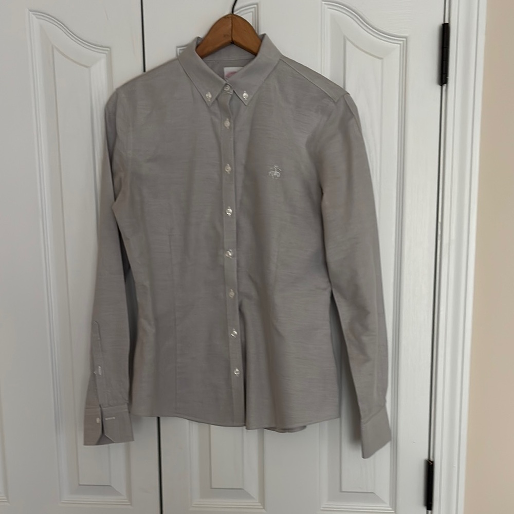 Brooks Brothers Gray Casual Button Down Shirt